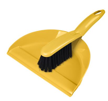 Комплект щётка-сметка Good с совком (ярко-жёлтый)